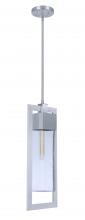 Craftmade ZA4021-SA - Perimeter 1 Light Large Outdoor Pendant in Satin Aluminum