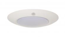  X9007M-W-LED - Slim Line 1 Light 6" LED Flushmount in White (7" Overall Diameter)