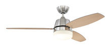 Craftmade BEL52BNK3-LED - 52" Beltre in Brushed Polished Nickel w/ Brushed Nickel/Maple Blades