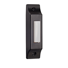 Craftmade BSCB-B - Surface Mount Die-Cast Builder's Series LED Lighted Push Button in Matte Black