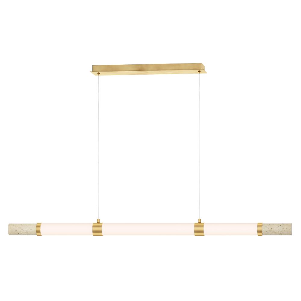 Travertine-Linear Pendant