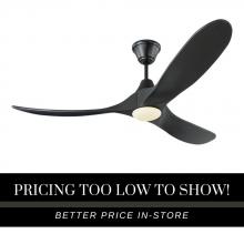 Visual Comfort & Co. Fan Collection 3MAVR60BKBKD - Maverick 60" LED Ceiling Fan